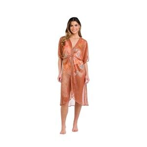 La Blanca Floral Breezy Swim Coverup Size Small